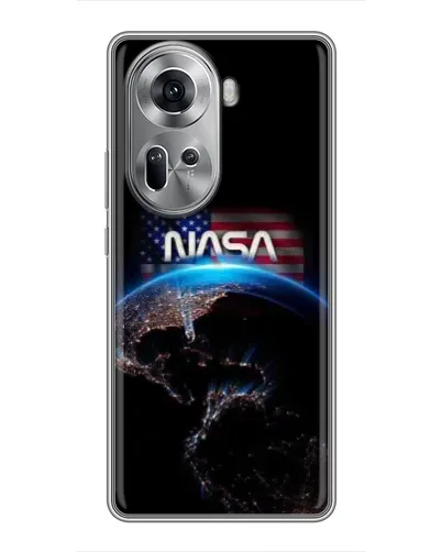 Чехол для OPPO Reno 11 5G с картинкой «Земля из космоса NASA»