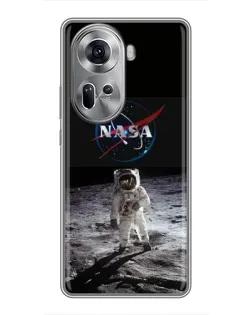 Чехол для OPPO Reno 11 5G с картинкой «Астронавт на Луне»