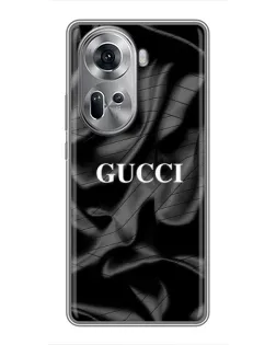 Чехол для OPPO Reno 11 5G с картинкой «Gucci — шелковые волны»