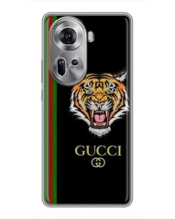 Чехол для OPPO Reno 11 5G с картинкой «Тигр Gucci» Чехол для OPPO Reno 11 5G с картинкой «Тигр Gucci»