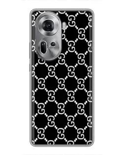 Чехол для OPPO Reno 11 5G с картинкой «Gucci — сетчатый паттерн» Чехол для OPPO Reno 11 5G с картинкой «Gucci — сетчатый паттерн»