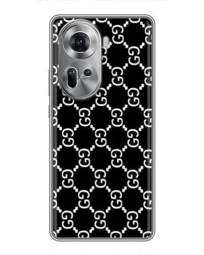 Чехол для OPPO Reno 11 5G с картинкой «Gucci — сетчатый паттерн» Чехол для OPPO Reno 11 5G с картинкой «Gucci — сетчатый паттерн»