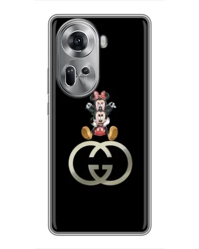 Чехол для OPPO Reno 11 5G с картинкой «Минни Маус на лого» Чехол для OPPO Reno 11 5G с картинкой «Минни Маус на лого»