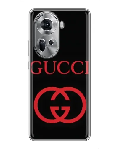 Чехол для OPPO Reno 11 5G с картинкой «Gucci — красный логотип» Чехол для OPPO Reno 11 5G с картинкой «Gucci — красный логотип»