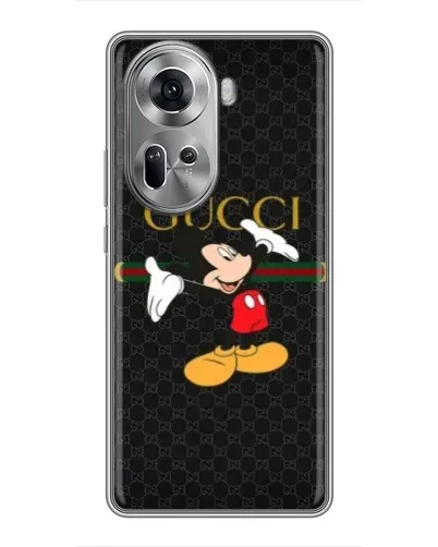 Чехол для OPPO Reno 11 5G с картинкой «Микки Маус Gucci» Чехол для OPPO Reno 11 5G с картинкой «Микки Маус Gucci»