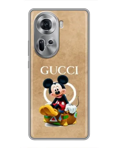 Чехол для OPPO Reno 11 5G с картинкой «Микки Маус Gucci — крафт» Чехол для OPPO Reno 11 5G с картинкой «Микки Маус Gucci — крафт»