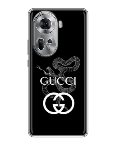 Чехол для OPPO Reno 11 5G с картинкой «Gucci — серебряная змея» Чехол для OPPO Reno 11 5G с картинкой «Gucci — серебряная змея»