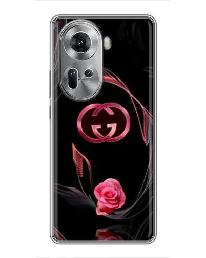 Чехол для OPPO Reno 11 5G с картинкой «Gucci — неоновая роза» Чехол для OPPO Reno 11 5G с картинкой «Gucci — неоновая роза»