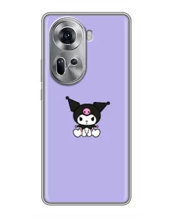 Чехол для OPPO Reno 11 5G с картинкой «Kuromi — фиолетовый минимализм» Чехол для OPPO Reno 11 5G с картинкой «Kuromi — фиолетовый минимализм»