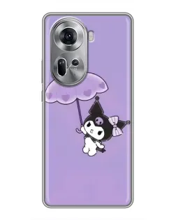 Чехол для OPPO Reno 11 5G с картинкой «Kuromi с зонтиком» Чехол для OPPO Reno 11 5G с картинкой «Kuromi с зонтиком»