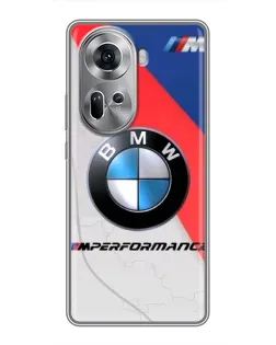 Чехол для OPPO Reno 11 5G с картинкой «BMW Performance стиль» Чехол для OPPO Reno 11 5G с картинкой «BMW Performance стиль»