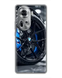 Чехол для OPPO Reno 11 5G с картинкой «Колесо BMW вблизи» Чехол для OPPO Reno 11 5G с картинкой «Колесо BMW вблизи»