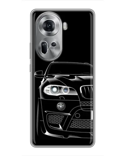 Чехол для OPPO Reno 11 5G с картинкой «Темный силуэт BMW» Чехол для OPPO Reno 11 5G с картинкой «Темный силуэт BMW»