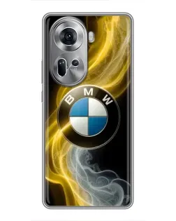 Чехол для OPPO Reno 11 5G с картинкой «Золотистый дым BMW» Чехол для OPPO Reno 11 5G с картинкой «Золотистый дым BMW»