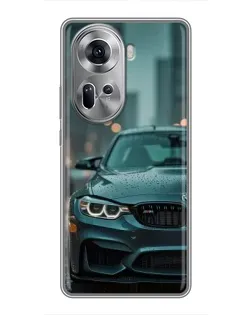 Чехол для OPPO Reno 11 5G с картинкой «BMW в огнях города» Чехол для OPPO Reno 11 5G с картинкой «BMW в огнях города»