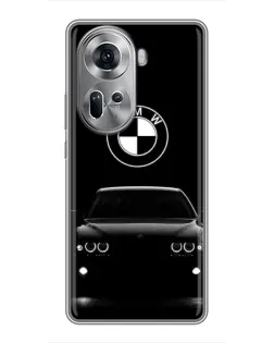 Чехол для OPPO Reno 11 5G с картинкой «BMW — взгляд из темноты» Чехол для OPPO Reno 11 5G с картинкой «BMW — взгляд из темноты»