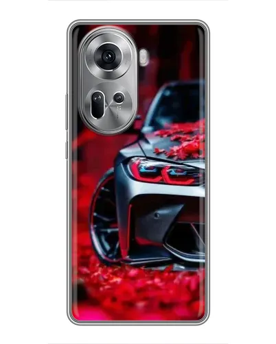 Чехол для OPPO Reno 11 5G с картинкой «Спортивная BMW и цветы» Чехол для OPPO Reno 11 5G с картинкой «Спортивная BMW и цветы»