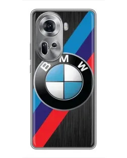 Чехол для OPPO Reno 11 5G с картинкой «BMW M-stripes стиль» Чехол для OPPO Reno 11 5G с картинкой «BMW M-stripes стиль»