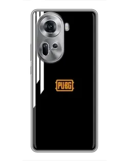Чехол для OPPO Reno 11 5G с картинкой «PUBG — вертикальные линии»