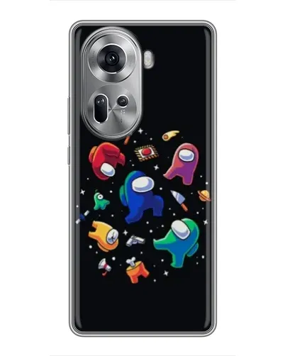 Чехол для OPPO Reno 11 5G с картинкой «Among Us космос»