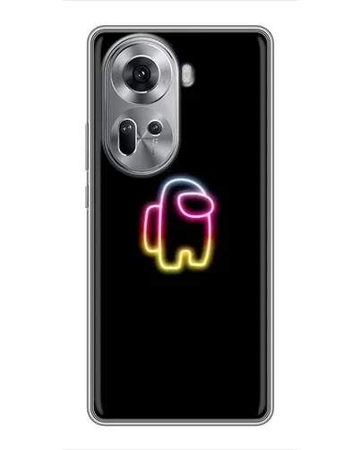 Чехол для OPPO Reno 11 5G с картинкой «Among Us градиент»