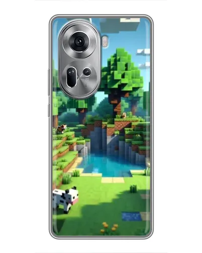 Чехол для OPPO Reno 11 5G с картинкой «Minecraft летний день» Чехол для OPPO Reno 11 5G с картинкой «Minecraft летний день»
