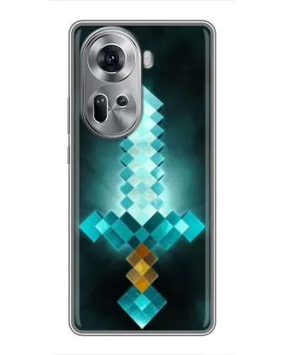 Чехол для OPPO Reno 11 5G с картинкой «Алмазный меч неон» Чехол для OPPO Reno 11 5G с картинкой «Алмазный меч неон»
