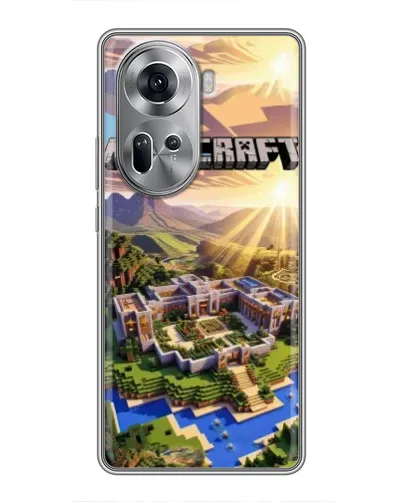 Чехол для OPPO Reno 11 5G с картинкой «Minecraft панорама» Чехол для OPPO Reno 11 5G с картинкой «Minecraft панорама»