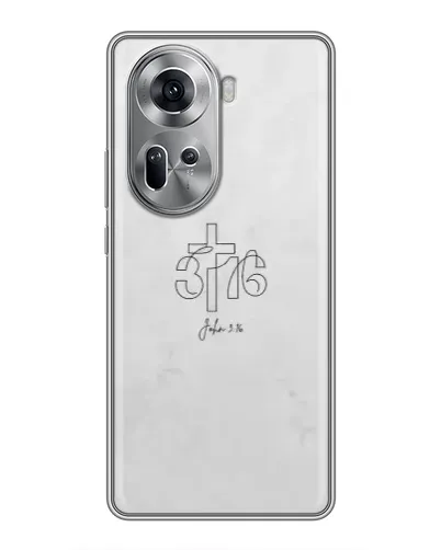 Чехол для OPPO Reno 11 5G с картинкой «Иоанна 3:16 Крест» Чехол для OPPO Reno 11 5G с картинкой «Иоанна 3:16 Крест»
