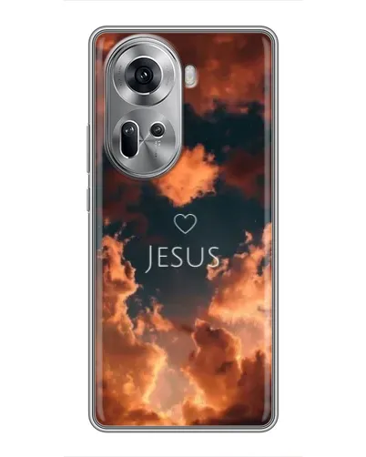 Чехол для OPPO Reno 11 5G с картинкой «Сияние Имени Jesus» Чехол для OPPO Reno 11 5G с картинкой «Сияние Имени Jesus»