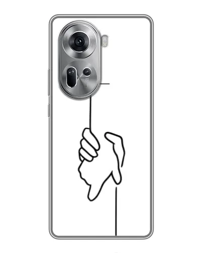 Чехол для OPPO Reno 11 5G с картинкой «Рука держит» Чехол для OPPO Reno 11 5G с картинкой «Рука держит»