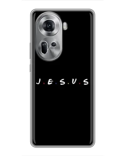 Чехол для OPPO Reno 11 5G с картинкой «Точки веры J.E.S.U.S.» Чехол для OPPO Reno 11 5G с картинкой «Точки веры J.E.S.U.S.»