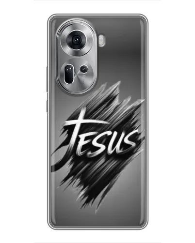 Чехол для OPPO Reno 11 5G с картинкой «Надпись Jesus Graffiti» Чехол для OPPO Reno 11 5G с картинкой «Надпись Jesus Graffiti»