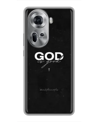 Чехол для OPPO Reno 11 5G с картинкой «GOD — Бог над всем» Чехол для OPPO Reno 11 5G с картинкой «GOD — Бог над всем»