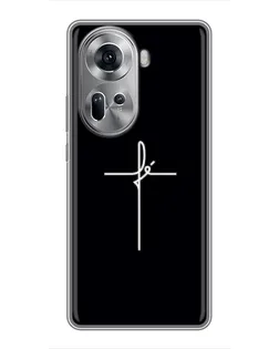Чехол для OPPO Reno 11 5G с картинкой «Тонкий крест»