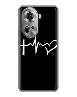 Чехол для OPPO Reno 11 5G с картинкой «Пульс веры»