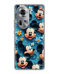 Чехол для OPPO Reno 11 5G с картинкой «Паттерн Микки и Минни»
