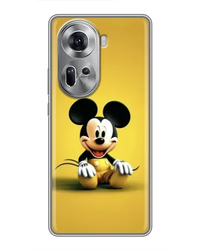 Чехол для OPPO Reno 11 5G с картинкой «Микки на желтом» Чехол для OPPO Reno 11 5G с картинкой «Микки на желтом»