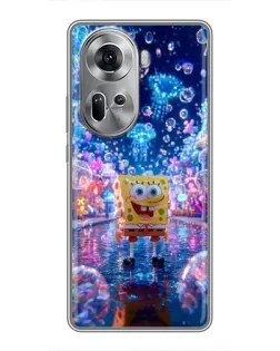Чехол для OPPO Reno 11 5G с картинкой «Неоновый океан»