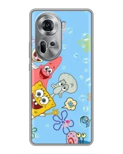 Чехол для OPPO Reno 11 5G с картинкой «Веселые пузырьки»
