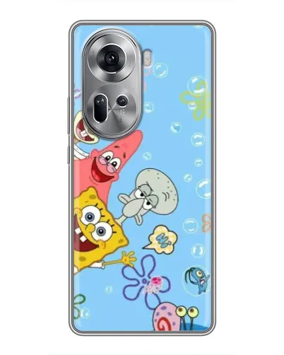 Чехол для OPPO Reno 11 5G с картинкой «Веселые пузырьки»