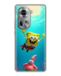 Чохол для OPPO Reno 11 5G з картинкою «Спанч Боб під водою» Чохол для OPPO Reno 11 5G з картинкою «Спанч Боб під водою»