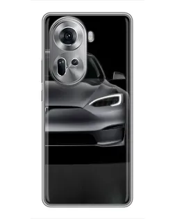 Чехол для OPPO Reno 11 5G с картинкой «Tesla Model S Look»