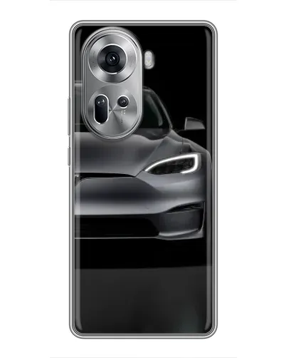 Чехол для OPPO Reno 11 5G с картинкой «Tesla Model S Look»
