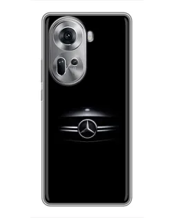 Чехол для OPPO Reno 11 5G с картинкой «Mercedes — абстрактные линии» Чехол для OPPO Reno 11 5G с картинкой «Mercedes — абстрактные линии»