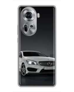 Чехол для OPPO Reno 11 5G с картинкой «Mercedes AMG GT Silver» Чехол для OPPO Reno 11 5G с картинкой «Mercedes AMG GT Silver»