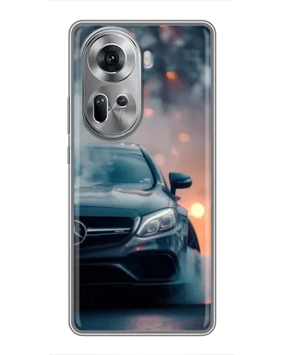 Чехол для OPPO Reno 11 5G с картинкой «Mercedes — ночной город» Чехол для OPPO Reno 11 5G с картинкой «Mercedes — ночной город»