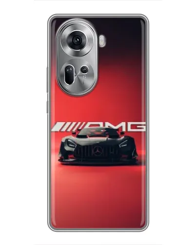 Чехол для OPPO Reno 11 5G с картинкой «Mercedes AMG — красная линия» Чехол для OPPO Reno 11 5G с картинкой «Mercedes AMG — красная линия»