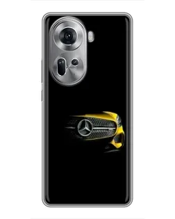 Чехол для OPPO Reno 11 5G с картинкой «Mercedes — ретро стиль»
