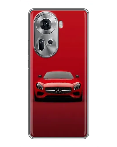 Чехол для OPPO Reno 11 5G с картинкой «Красный Mercedes AMG» Чехол для OPPO Reno 11 5G с картинкой «Красный Mercedes AMG»